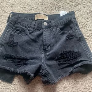 Hollister black high rise shorts